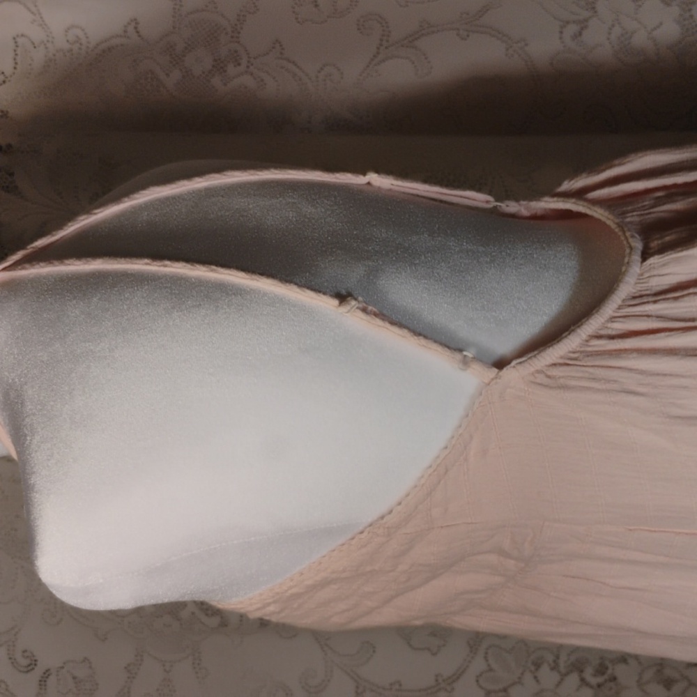Bare Back Dusty Blush Pink Tone Bare Shoulder  Maxi Dress - Picture 6 of 14